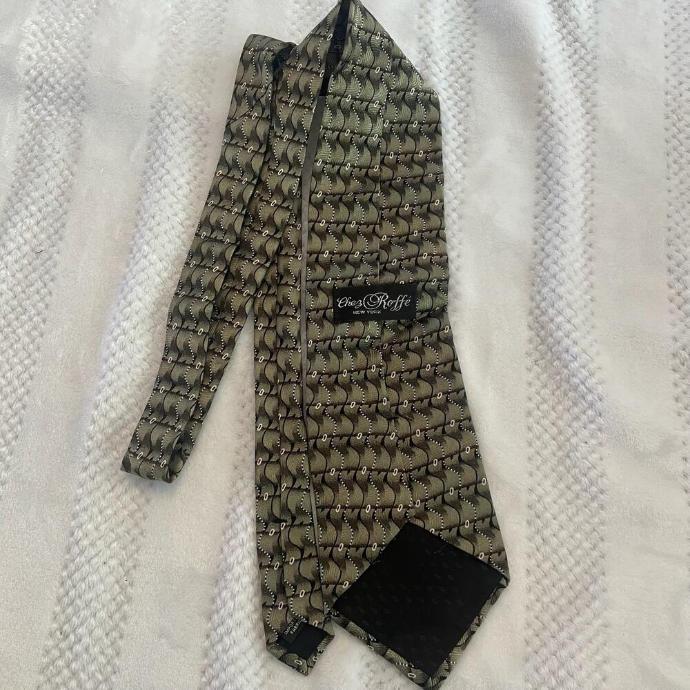 chez roffe abstract pattern tie